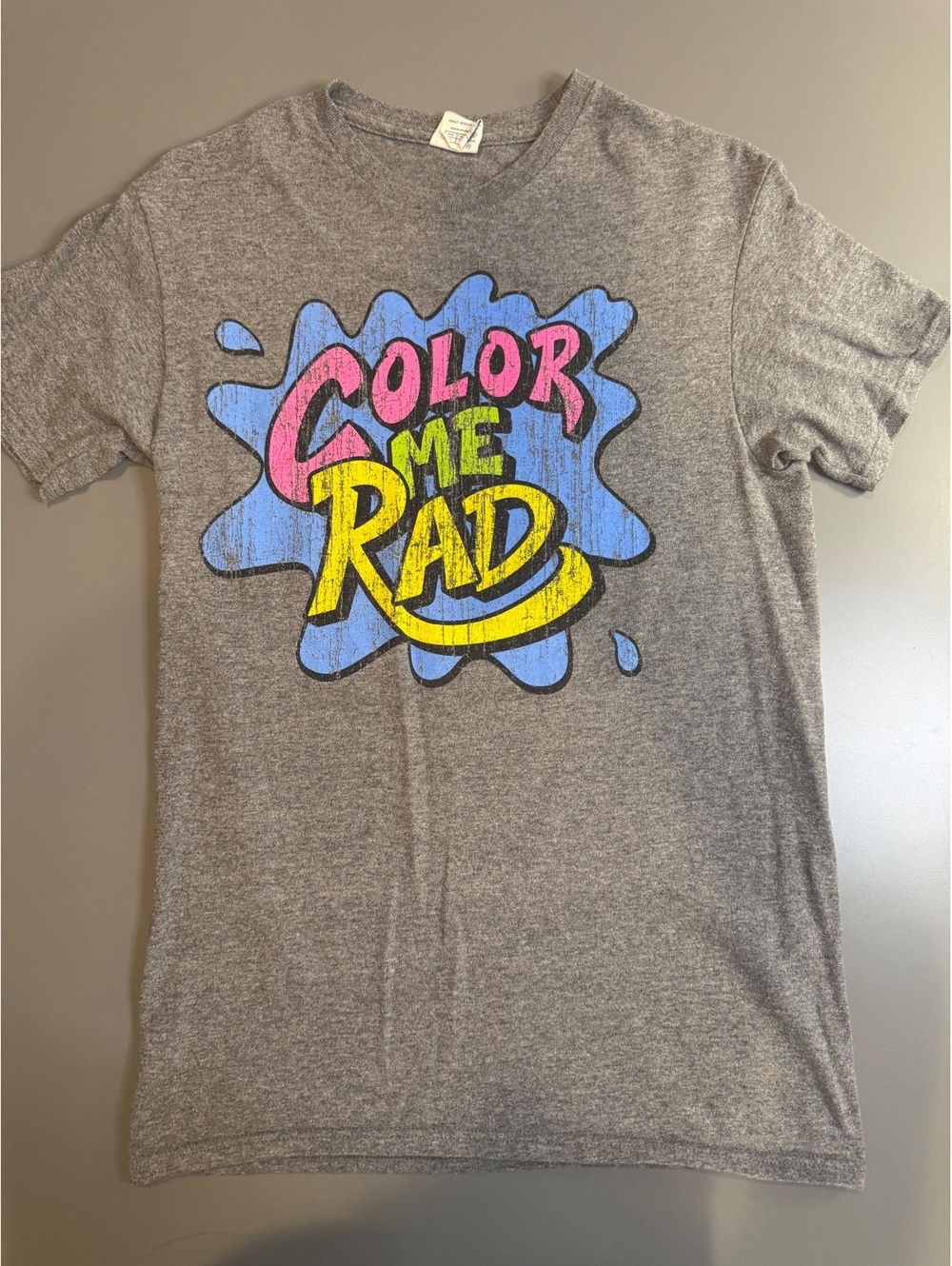 Delta Pro Weight Gray Graphic T-Shirt Size Small Color Me Rad